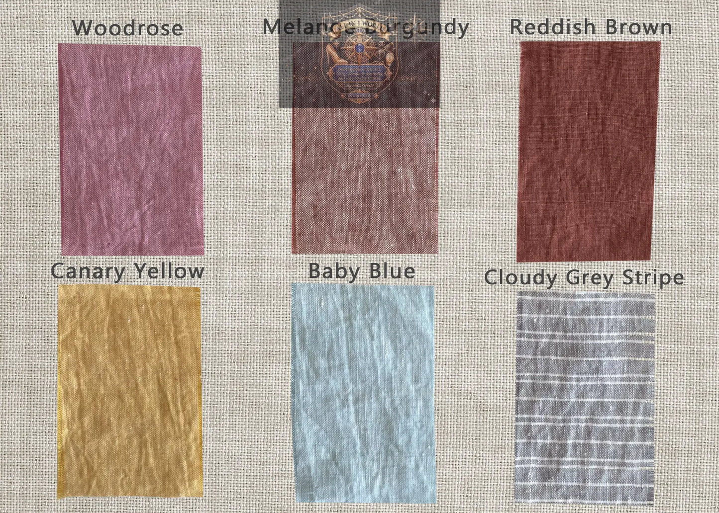 Greyish Mint linen tote bag with inside pocket ALL IN 1 WORLD