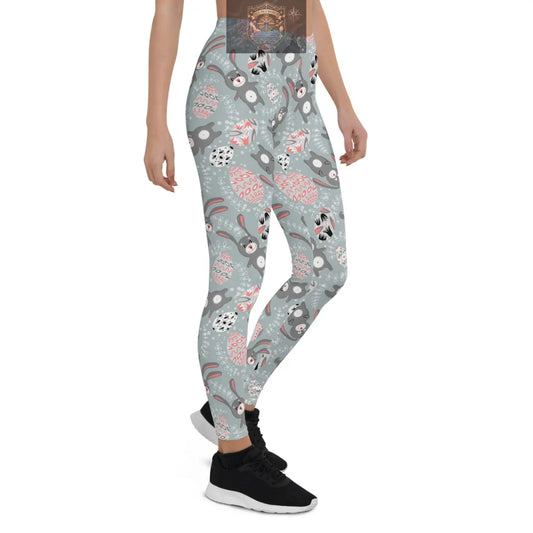 Cute Easter Bunny Leggings for Women ALL IN 1 WORLD
