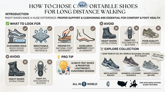 How to Choose Comfortable Shoes for Long Distance Walking ALL IN 1 WORLD