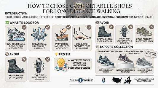How to Choose Comfortable Shoes for Long Distance Walking ALL IN 1 WORLD
