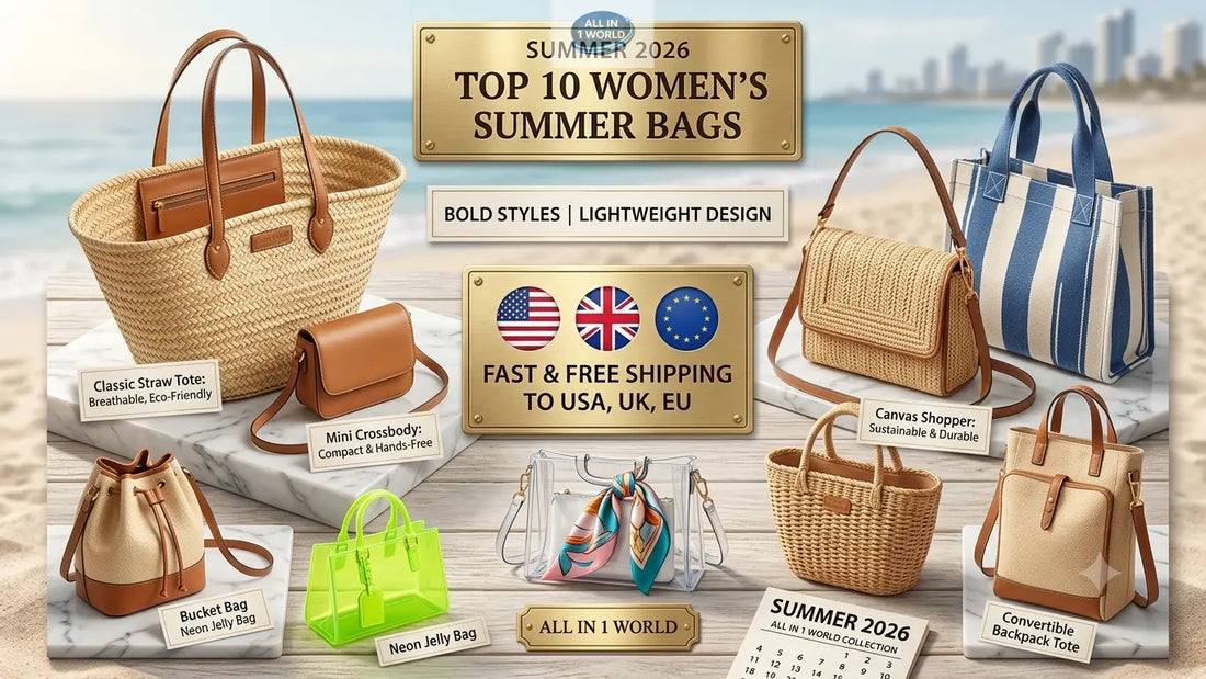10 Best Women's Summer Bags 2026 | Free Shipping USA, UK & EU ALL IN 1 WORLD