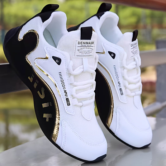 Lightweight colorblock breathable low-top lace-up sneaker, main view