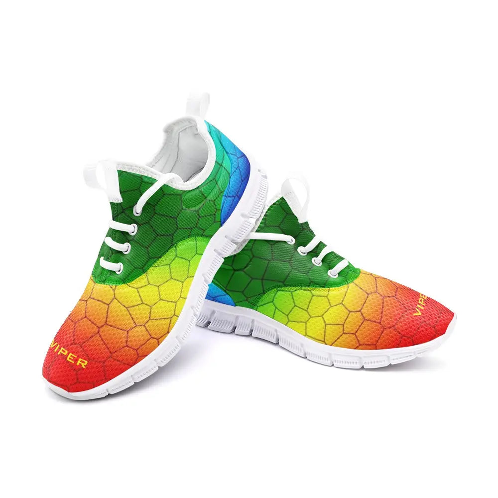 VIPER Style 54TF multi mosaic abstract unisex lightweight sneakers - breathable mesh trainers - ALL IN 1 WORLD
