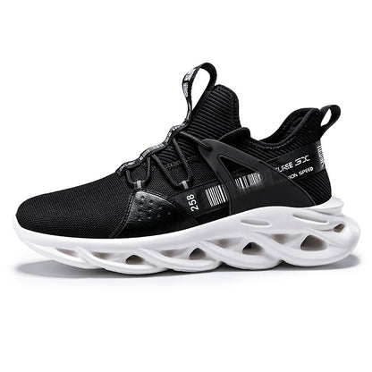 Breathable mesh low-top sneaker, angle view