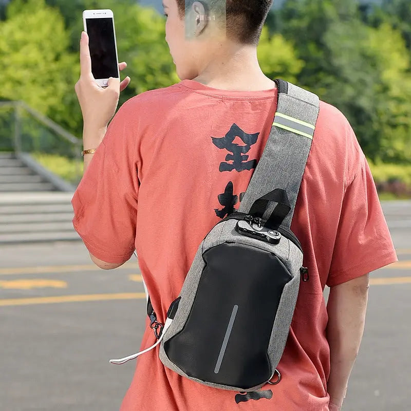 Oxford cloth shoulder bag Crimson Medea