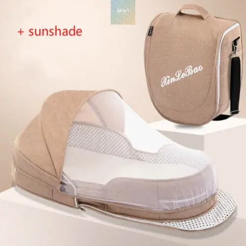 Portable Removable Folding Crib Baby Bed Mammy Bag Crimson Medea