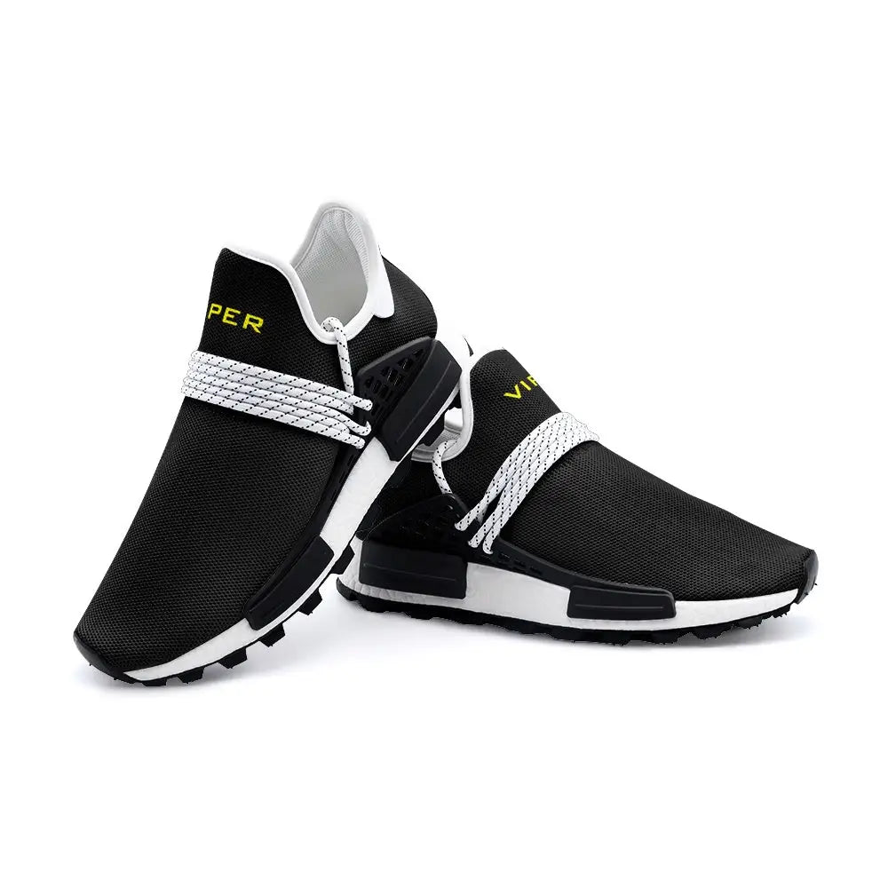 VIPER Style 55TR black unisex lightweight sneakers - breathable mesh lace-up trainers - ALL IN 1 WORLD