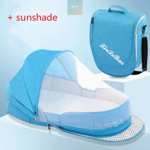 Portable Removable Folding Crib Baby Bed Mammy Bag Crimson Medea