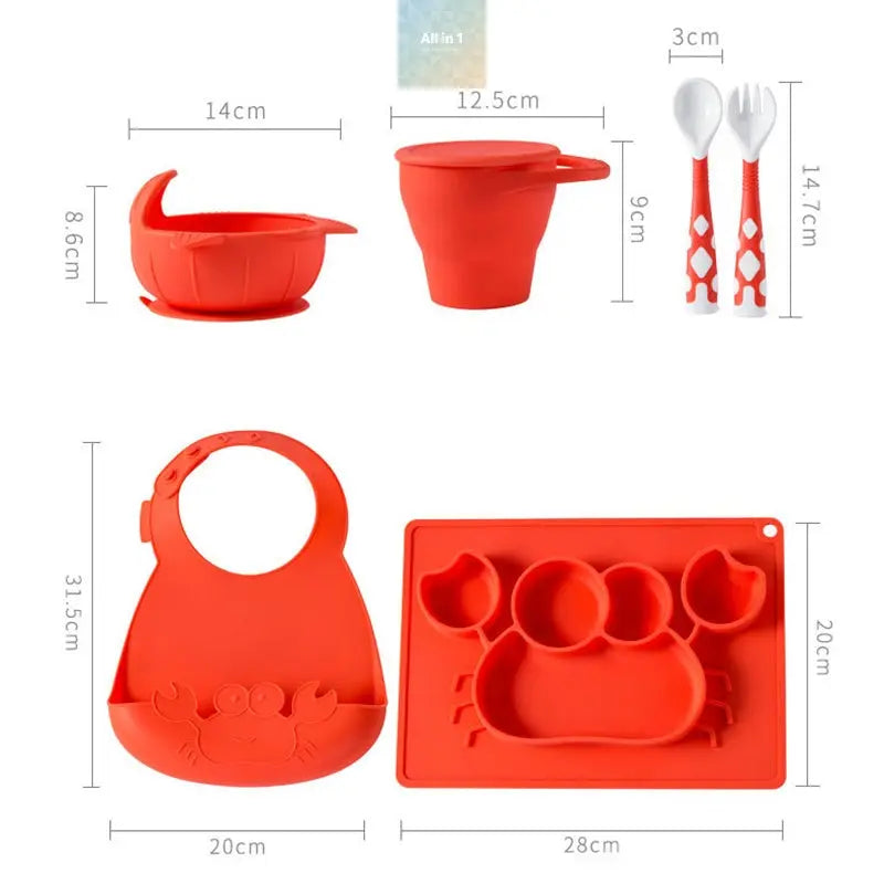 Baby feeding tableware Crimson Medea