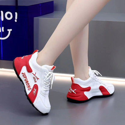 Unisex white casual sneaker, side view
