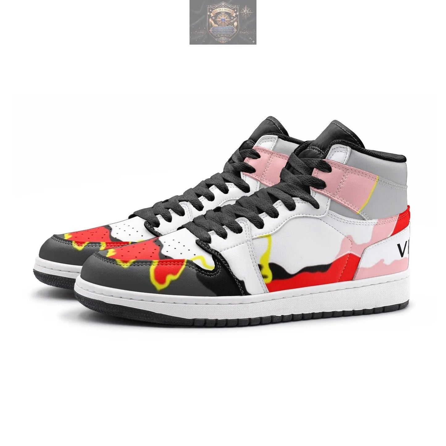 VIPER 55TO RBW Abstract High-Top Sneakers ALL IN 1 WORLD