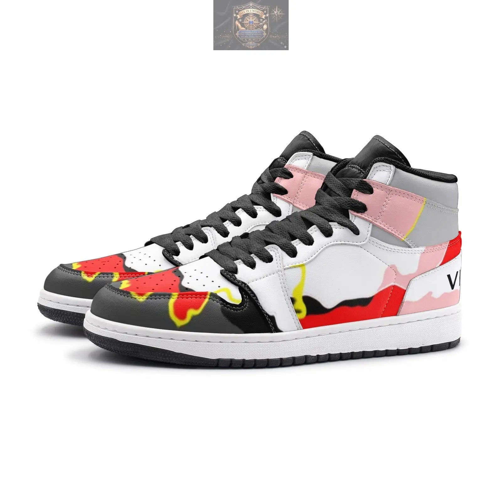 VIPER 55TO RBW Abstract High-Top Sneakers ALL IN 1 WORLD