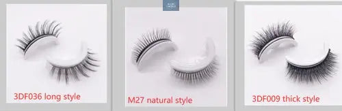 Natural False Eyelashes Reusable 3D Mink Lashes Self Adhesive Fake @all in 1 world all in 1 world
