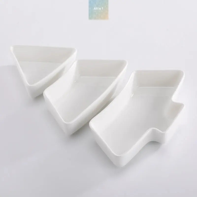 Ceramic Fruit Tree Plate Creative Mixed Color Christmas  @All in 1 world all in 1 world