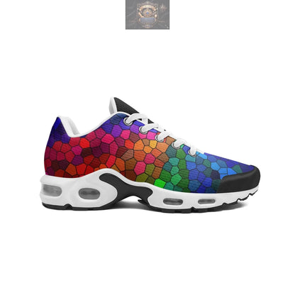 VIPER Style 55TT multi mosaic abstract unisex mesh Eco-Flex sneakers with TPU arch - lightweight trainers - ALL IN 1 WORLD