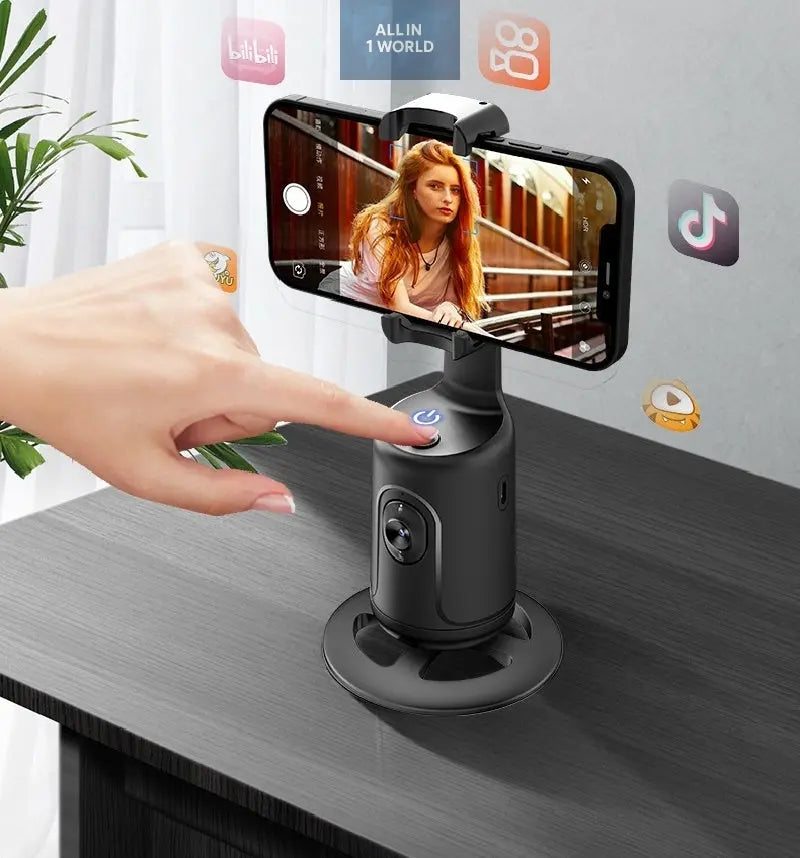 AI Gimbal 360 Auto Face Tracking Gimbal AI Smart Gimbal Face Tracking Auto Phone @all in 1 world all in 1 world