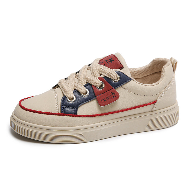 Women's Korean-style platform sneaker, top view