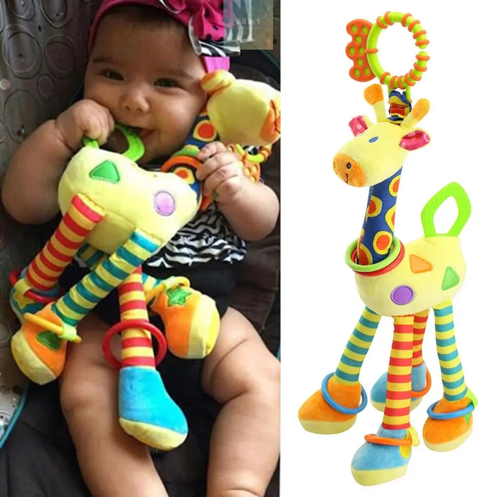 Soft Giraffe Animal Plush Infant Baby Development  @All in 1 world - All in 1 world