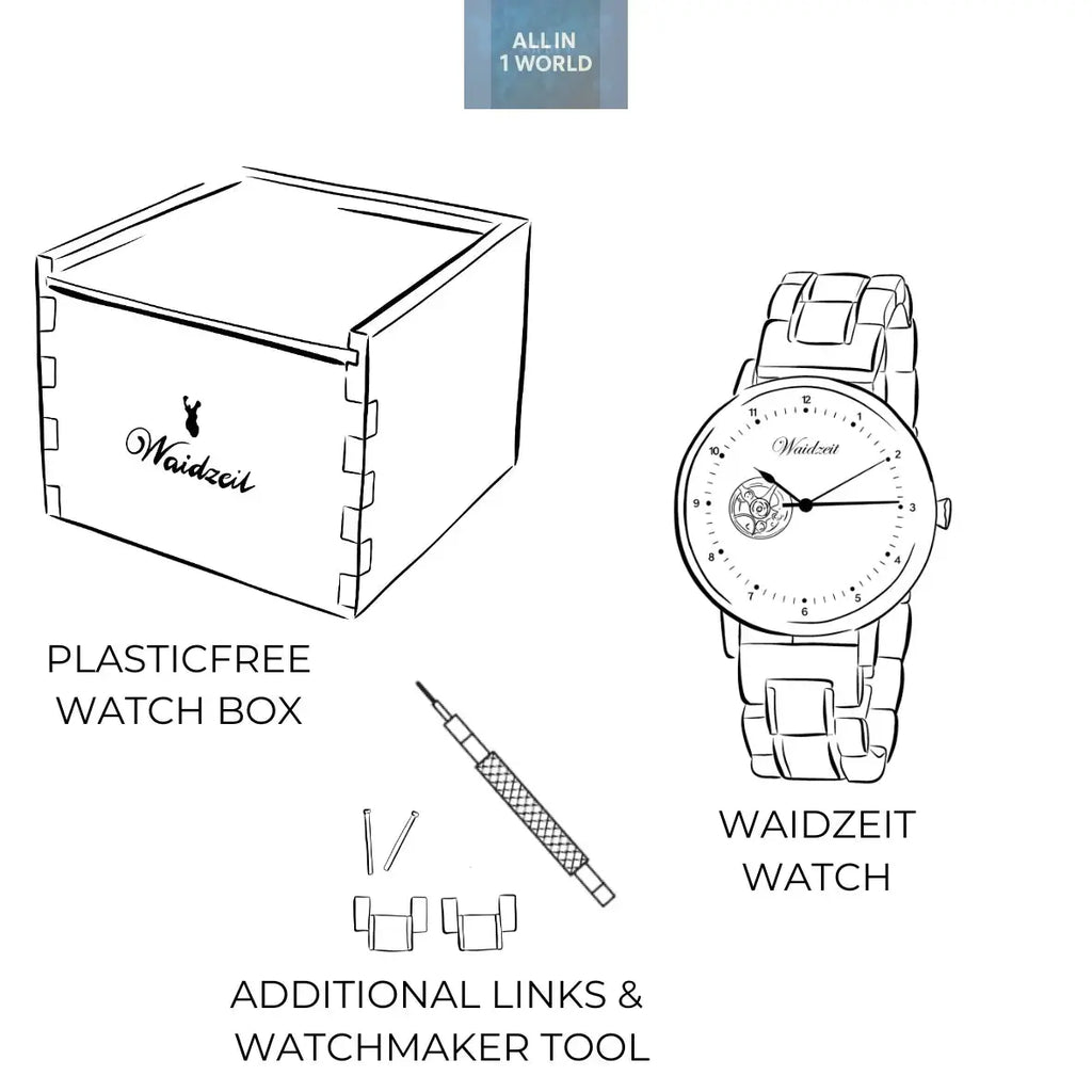 Waidzeit Saturn watch men all in 1 world