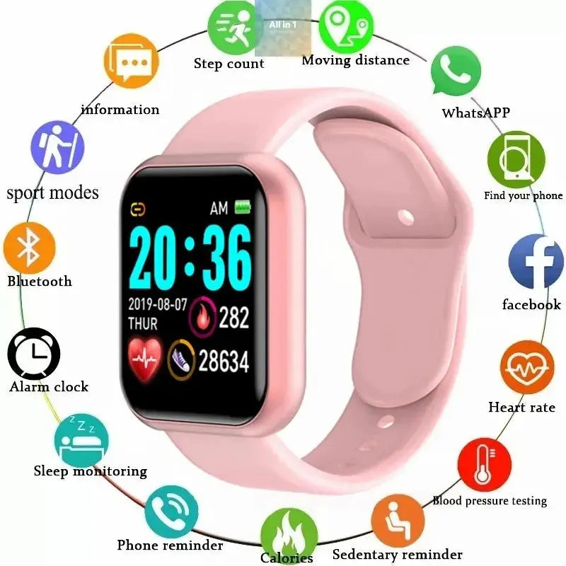 Multifunctional Smart Watch Men Women Bluetooth Connected Phone Music all in 1 world