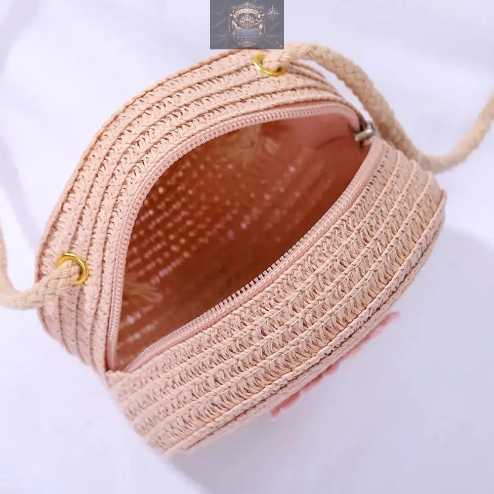 Round Straw Bag ALL IN 1 WORLD