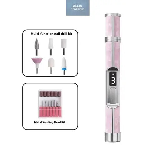 Low Noise Electric Nail Drill Multiple Gears 4 Gears Adjustable Nail all in 1 world