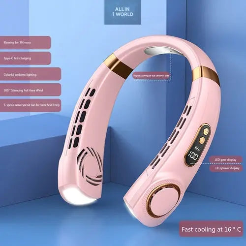 Innovative LED equipped Wearable Fan @all in 1 world all in 1 world