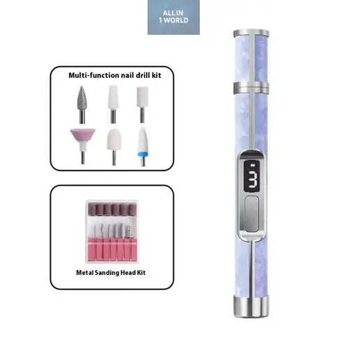 Low Noise Electric Nail Drill Multiple Gears 4 Gears Adjustable Nail all in 1 world