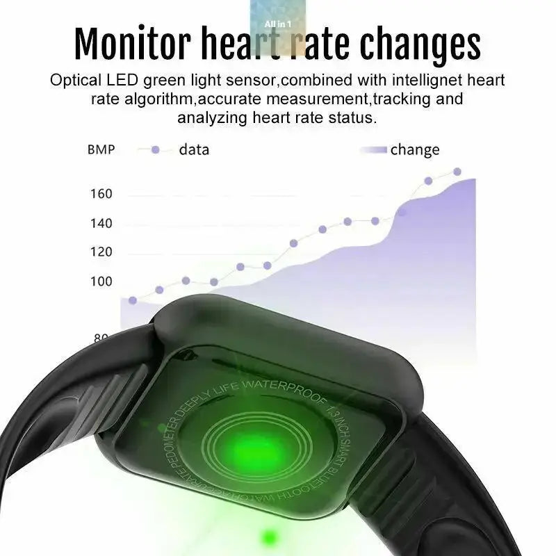 Multifunctional Smart Watch Men Women Bluetooth Connected Phone Music all in 1 world