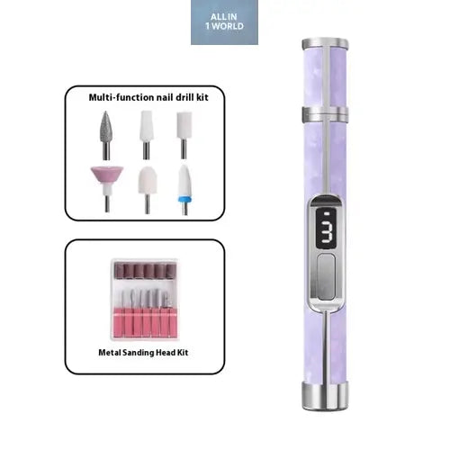 Low Noise Electric Nail Drill Multiple Gears 4 Gears Adjustable Nail all in 1 world