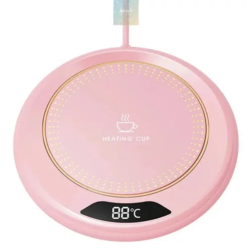 USB Smart Coffee Mug Warmer with Digital Display Yellow Pandora