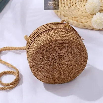 Round Straw Bag ALL IN 1 WORLD