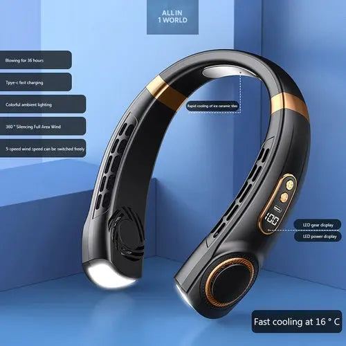 Innovative LED equipped Wearable Fan @all in 1 world all in 1 world