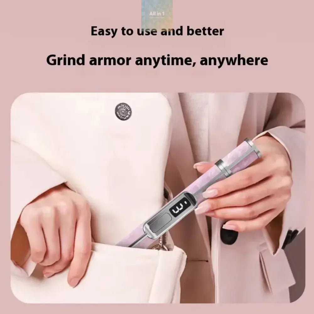 Low Noise Electric Nail Drill Multiple Gears 4 Gears Adjustable Nail Maroon Asteria