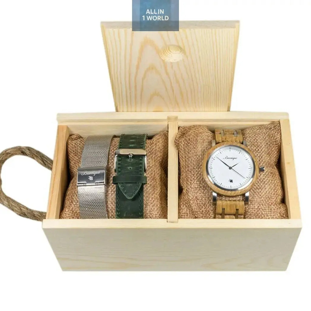 Waidzeit Grapevine Wine Barrel Mesh Gentlemen watch all in 1 world