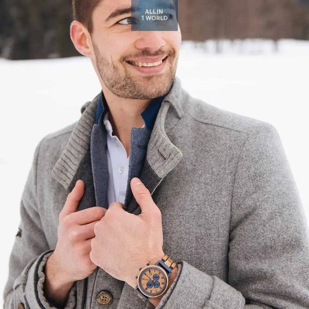 Waidzeit Chronograph RUM barrel Gentlemen watch all in 1 world