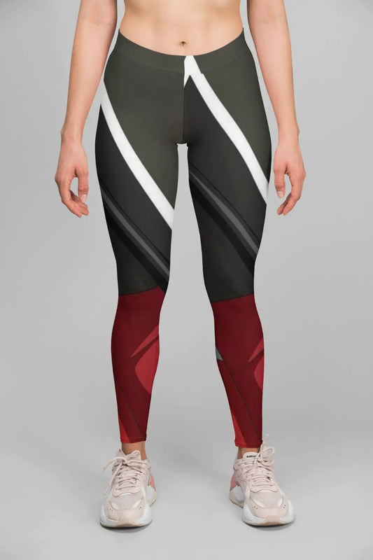 Alpine Character print high-waist performance leggings for women - compression activewear - ALL IN 1 WORLD