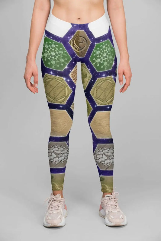 Circumverde all-over print high-waist performance leggings for women - breathable compression activewear - ALL IN 1 WORLD