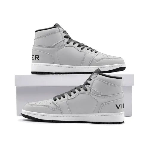 VIPER 55TO Light Grey High-Top Sneakers ALL IN 1 WORLD