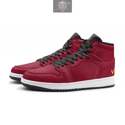 VIPER 55TO Burgundy High-Top Sneakers ALL IN 1 WORLD