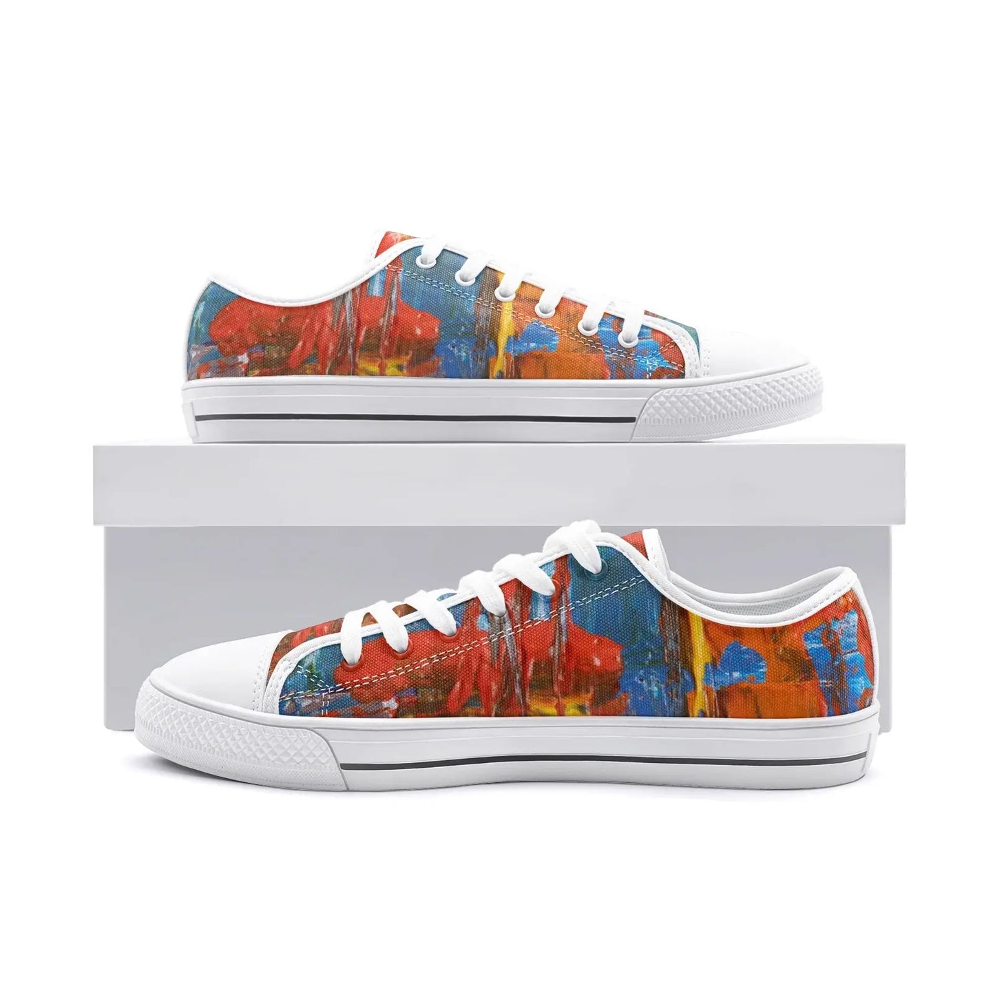 VIPER Style 54TT low-top Artline canvas shoes with double-sided print - unisex lace-up sneakers - ALL IN 1 WORLD