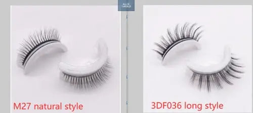 Natural False Eyelashes Reusable 3D Mink Lashes Self Adhesive Fake @all in 1 world all in 1 world