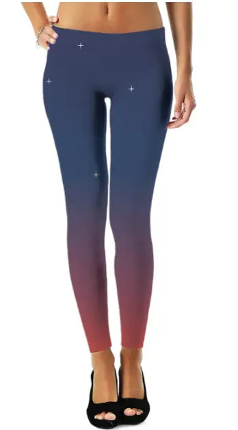 Colorful 7 multicolour print high-waist performance leggings for women - breathable compression activewear - ALL IN 1 WORLD