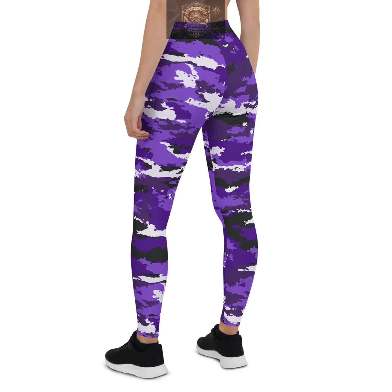 Purple Camo Leggings for Women ALL IN 1 WORLD