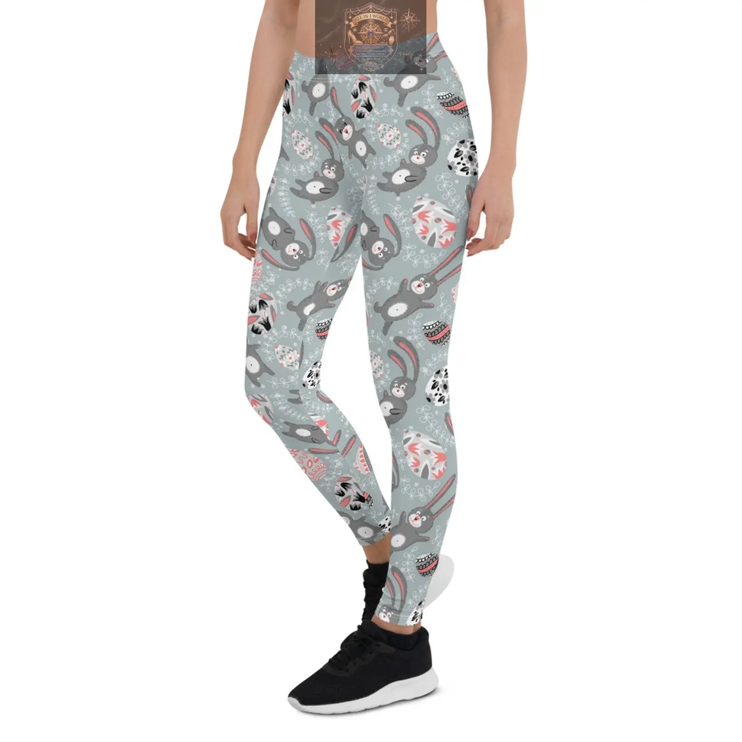 Cute Easter Bunny Leggings for Women ALL IN 1 WORLD