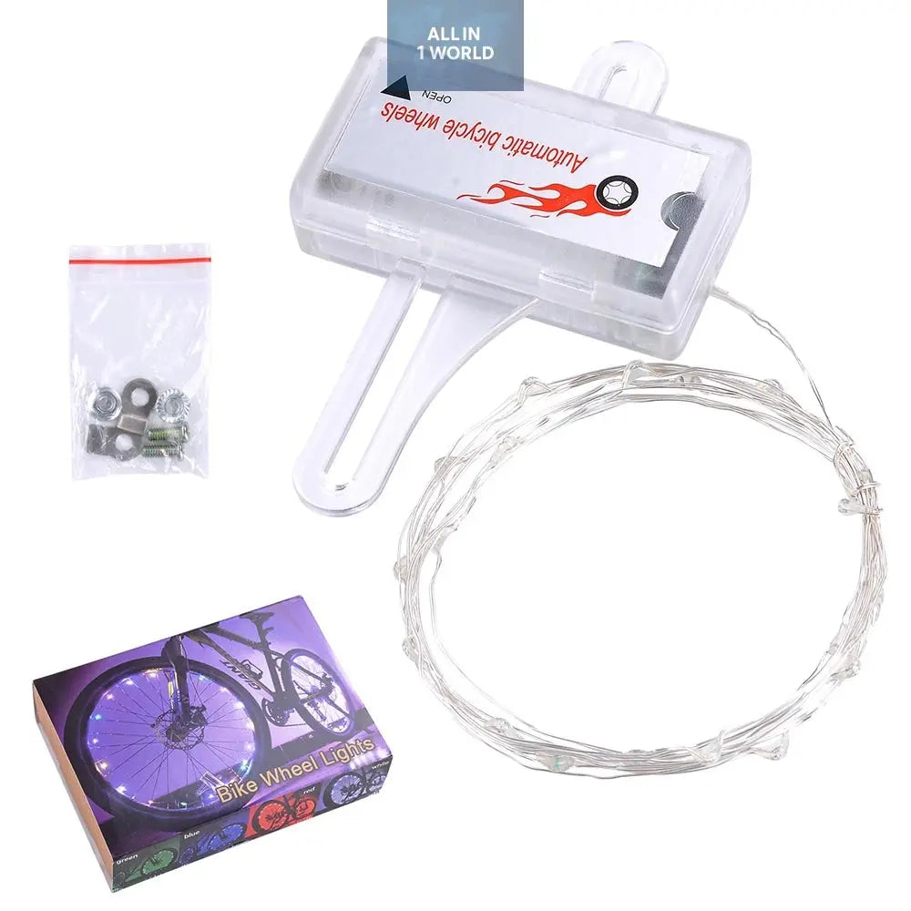 Bicycle Light Colorful Mini Led Bike Wheel Spoke Light @all in 1 world all in 1 world