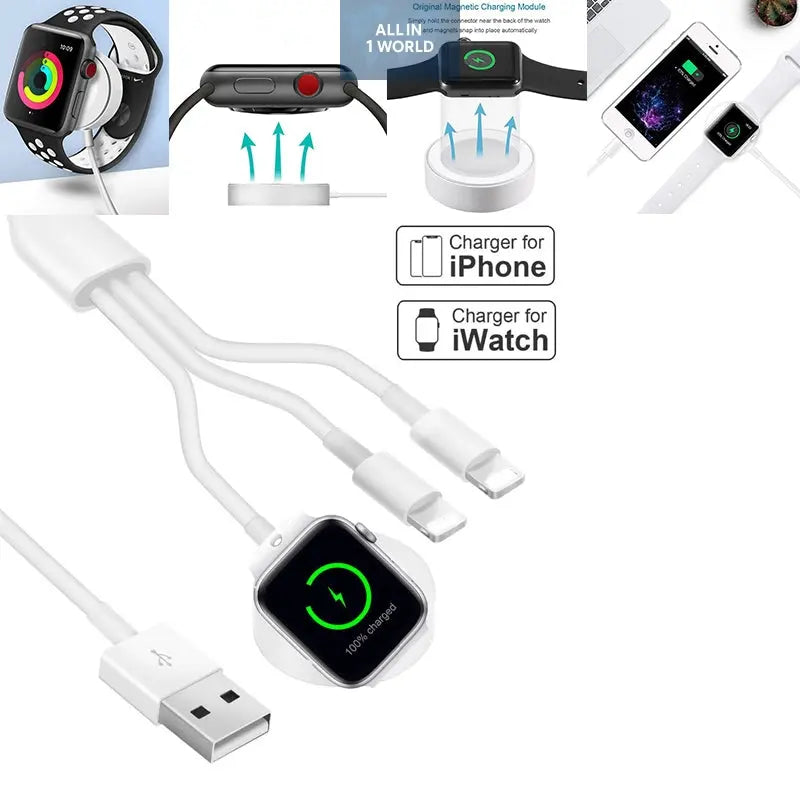 3 in 1 Wireless Charger Quick Charger USB Cable all in 1 world