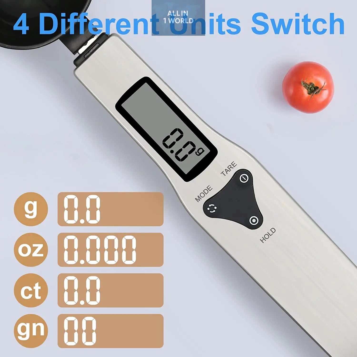 Measuring Spoon Kitchen Electronic Food Scale Digital Spoon Scale all in 1 world