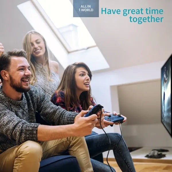 Wired Gaming Controller Joystick Gamepad with Dual-Vibration all in 1 world