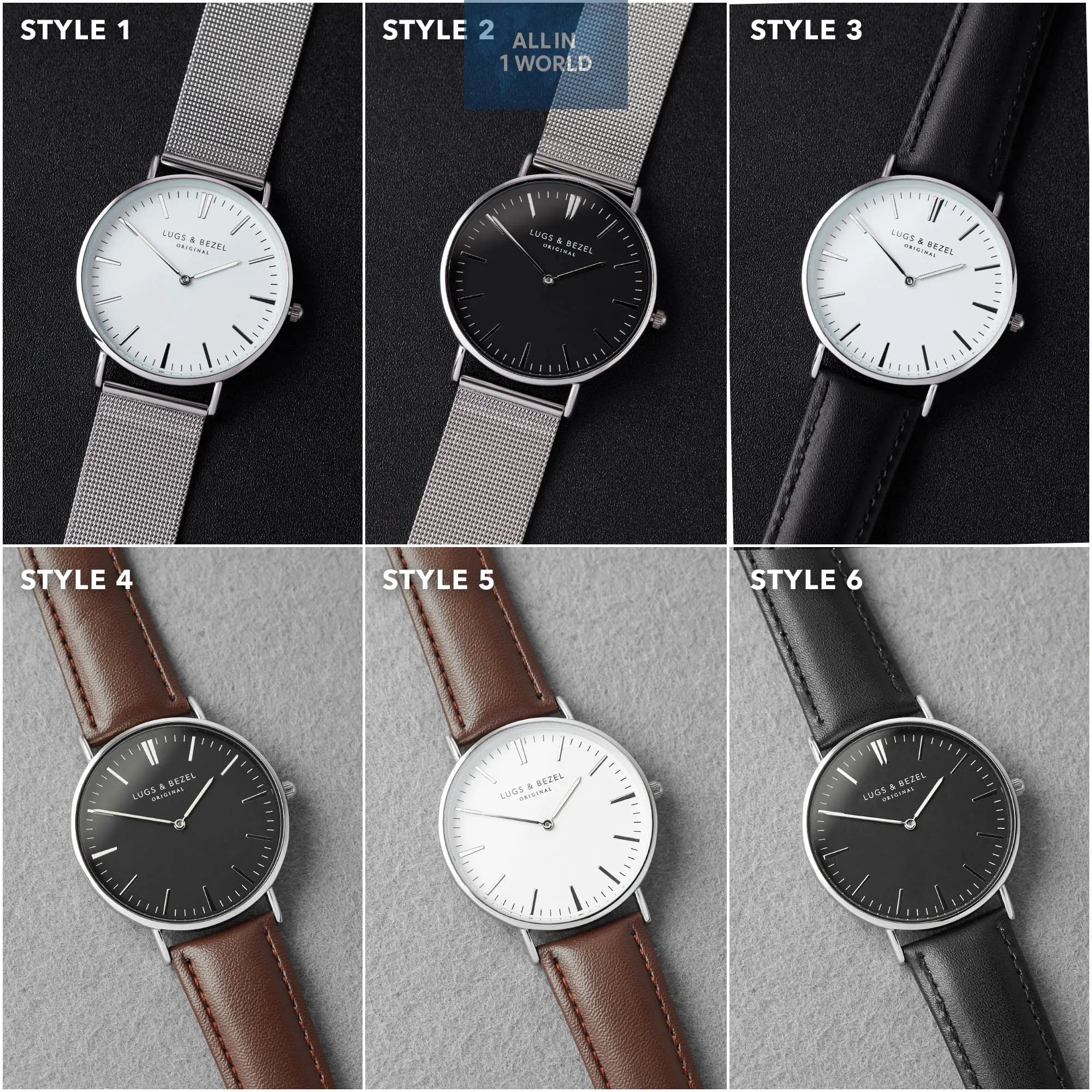 Personalized Mens Watch, Engraved Watch Gift for Boyfriend Husband all in 1 world